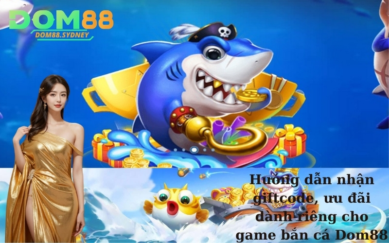 Hướng dẫn nhận giftcode, ưu đãi dành riêng cho game bắn cá Dom88