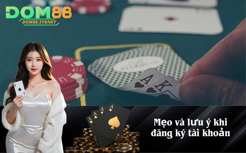 Mẹo và lưu ý khi đăng ký tài khoản