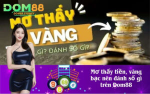 Mơ thấy tiền, vàng bạc nên đánh số gì trên Dom88