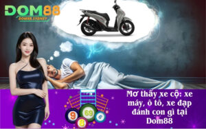 Mơ thấy xe cộ: xe máy, ô tô, xe đạp đánh con gì tại Dom88